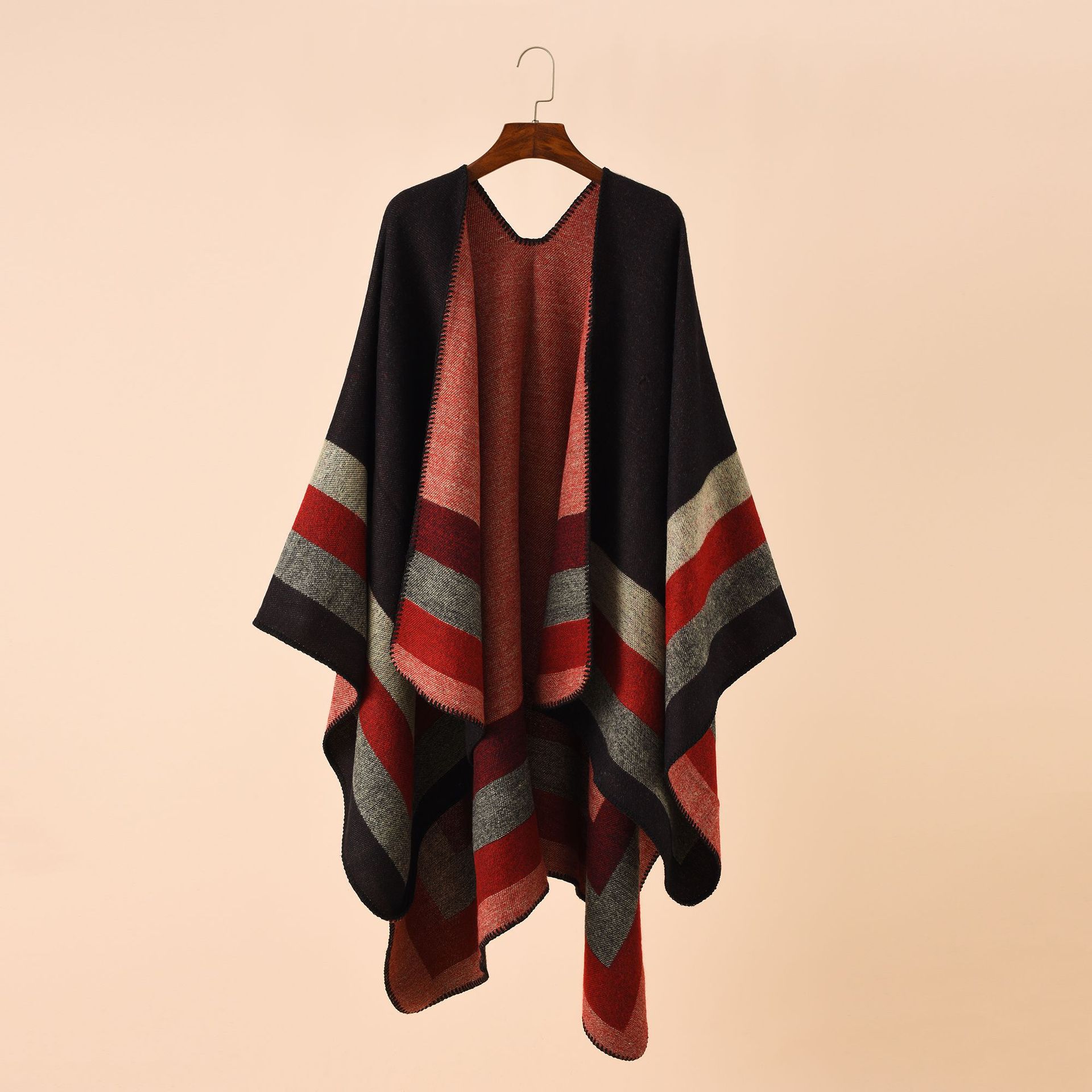 Shawl Wrap Winter - Ponchos et Capes à carreaux chauds