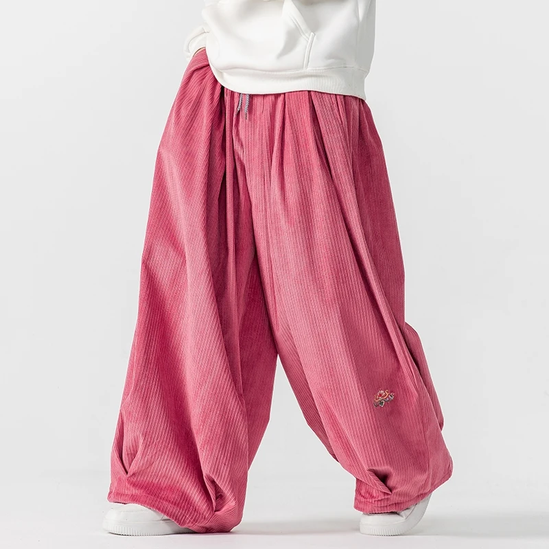 Corduroy Pant Warm - Pantalon large en velours côtelé pour