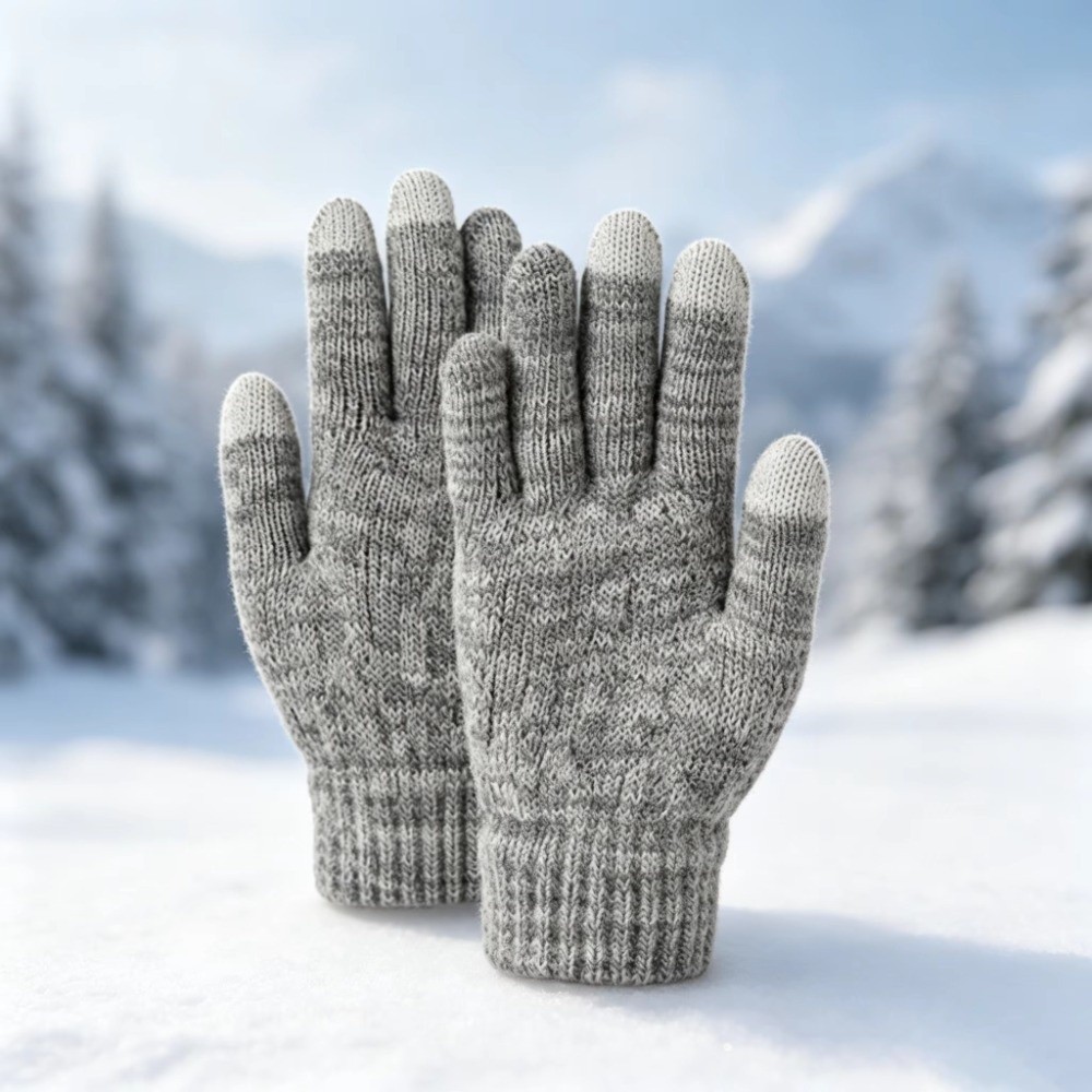 Touch Screen Gloves - Ensemble de chapeaux et gants d'hiver