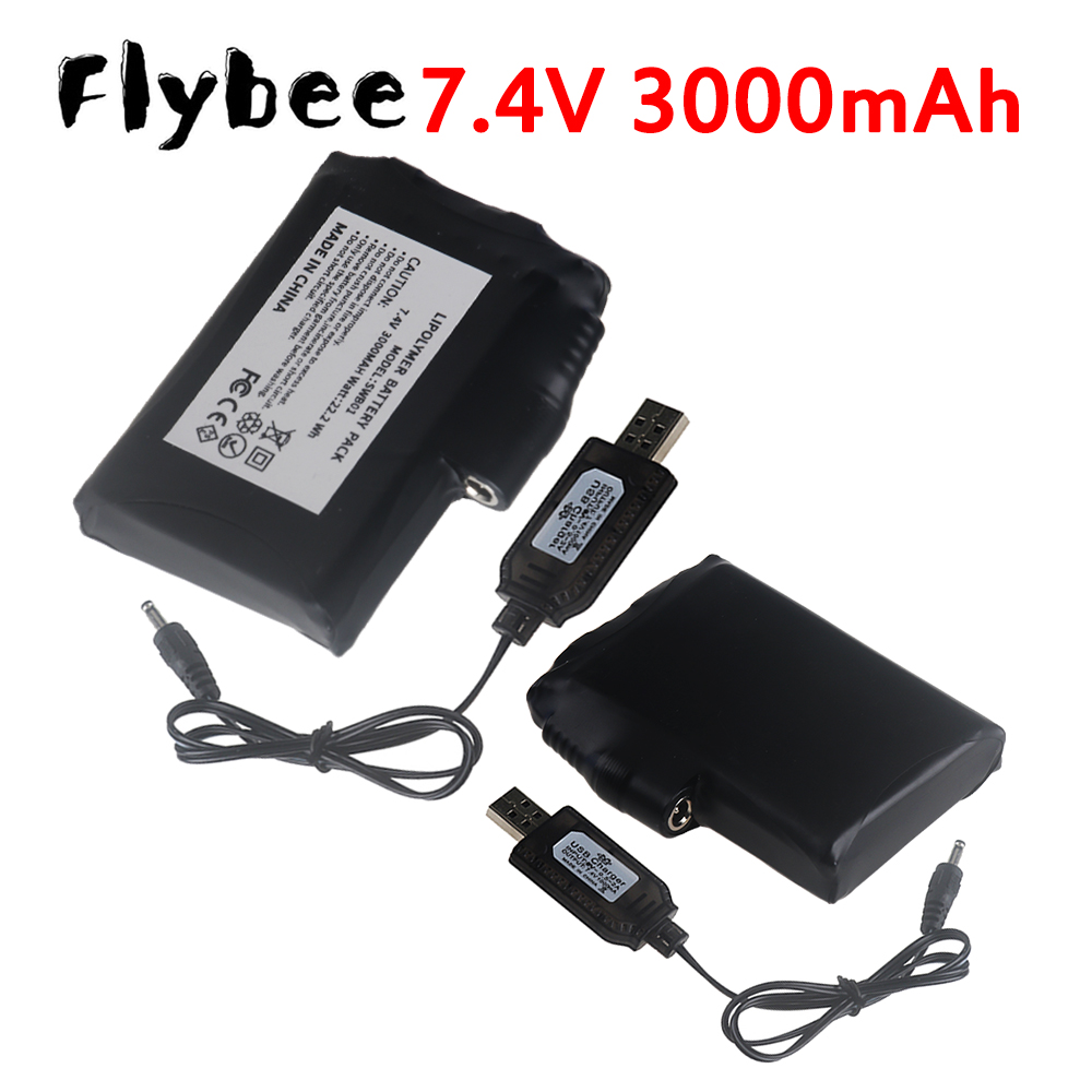 Heated Vest Battery - Batterie Li-Polymère 7,4V 3000 mAh pour