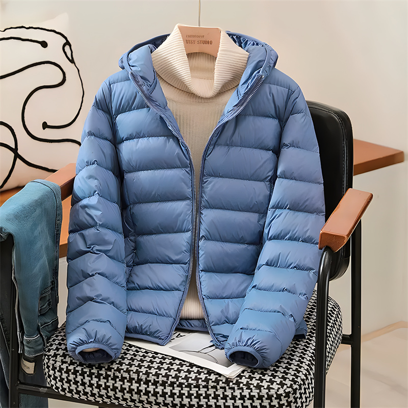 Down Jacket Packable - Vestes bouffantes à capuche pour femmes,