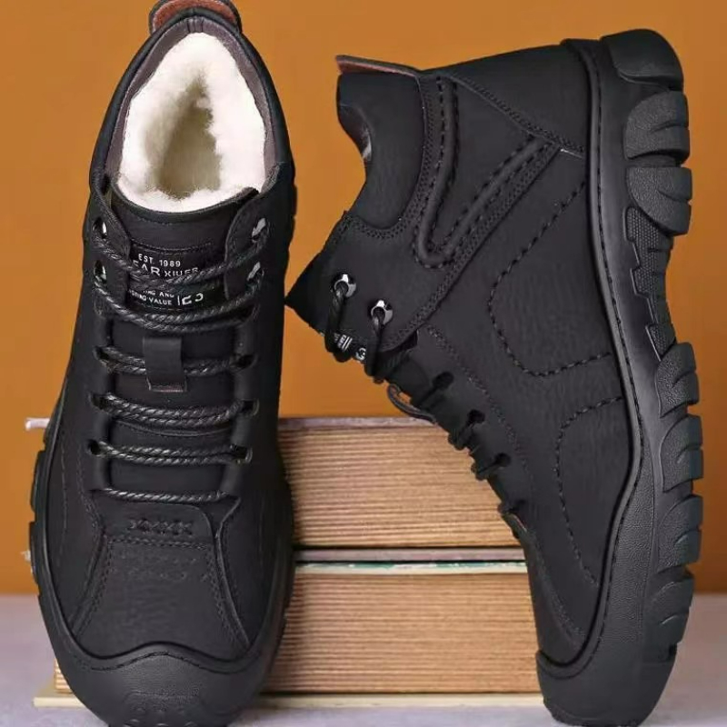 Waterproof Winter Boot - Bottines à lacets pour hommes, chaussures