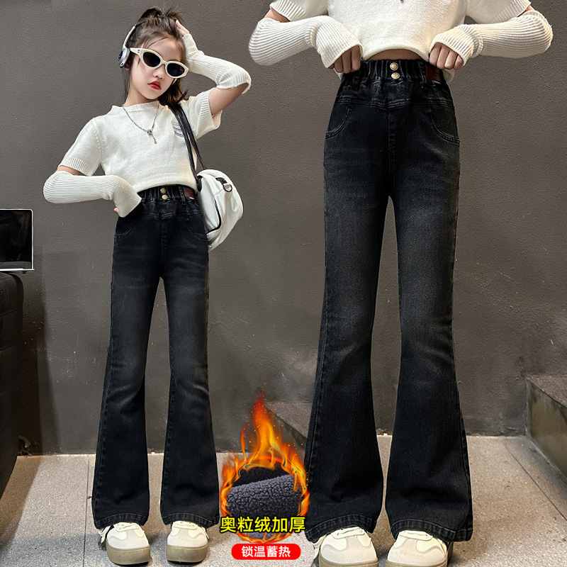 Corduroy Pant Warm - Jeans évasés doublés en velours côtelé