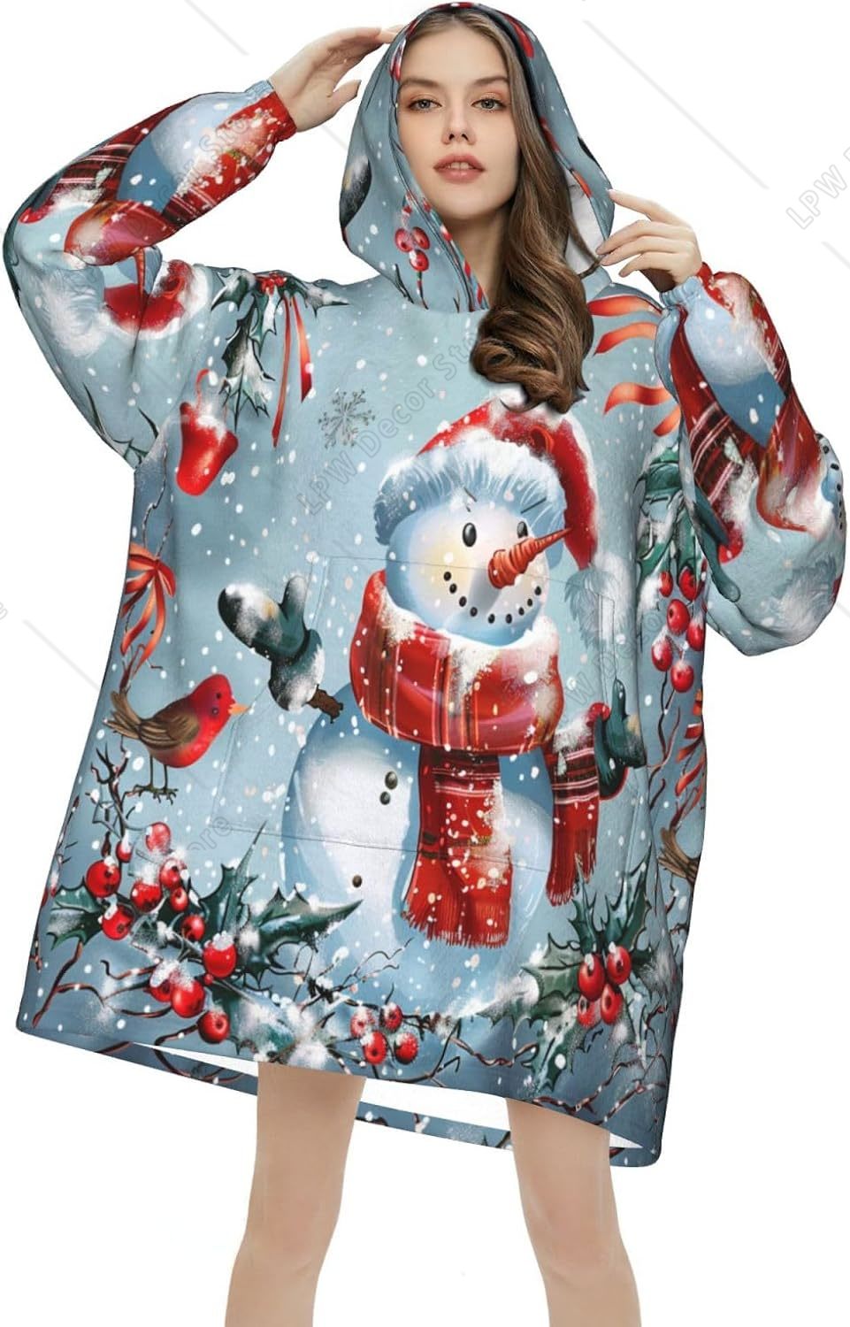 Couverture à capuche géante en - Sherpa Hoodie Fleece avis et prix