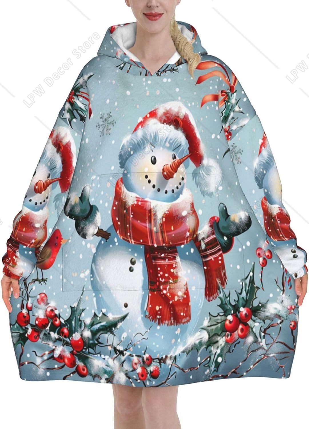 Couverture à capuche géante en - Sherpa Hoodie Fleece avis et prix