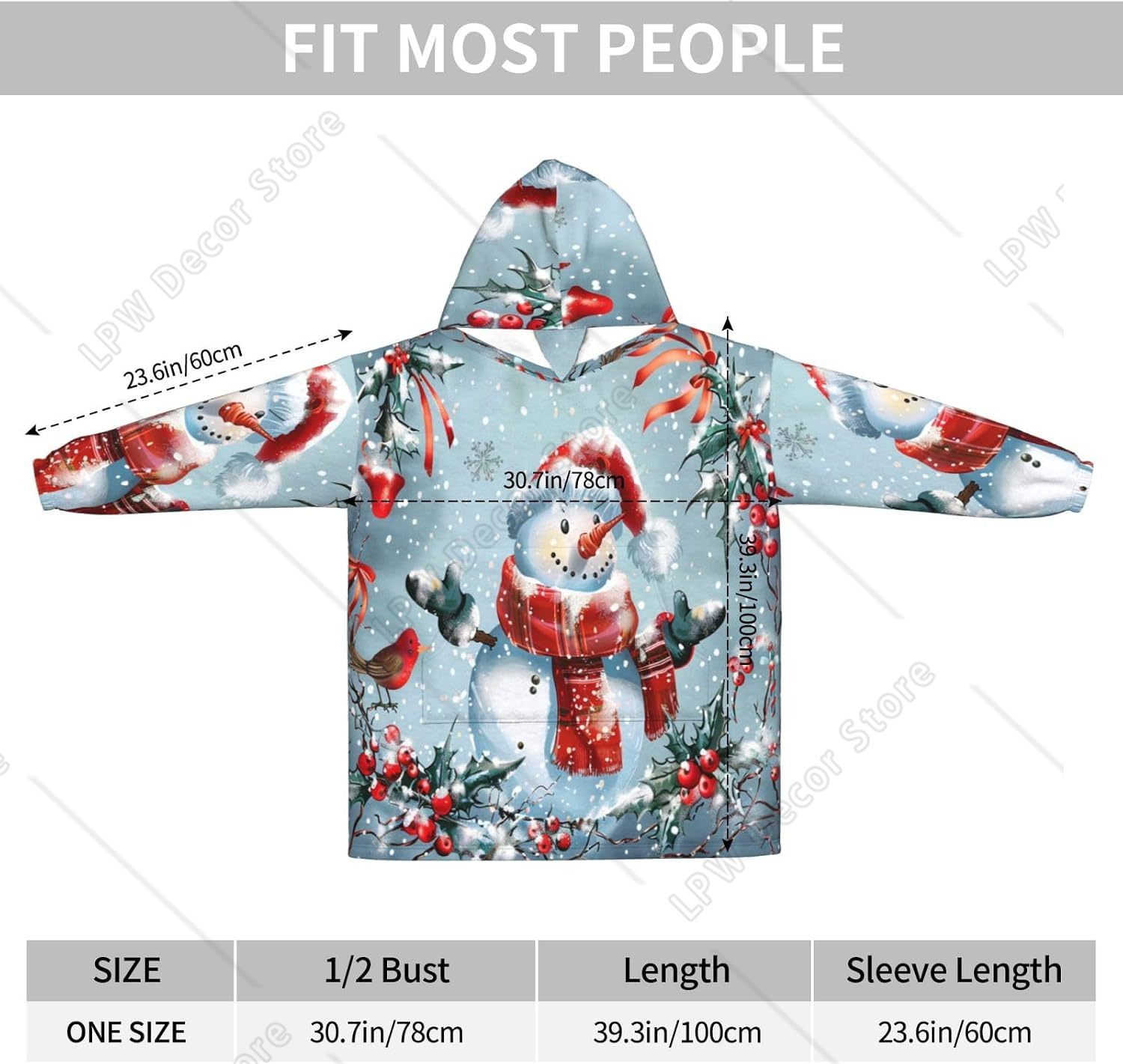 Couverture à capuche géante en - Sherpa Hoodie Fleece avis et prix