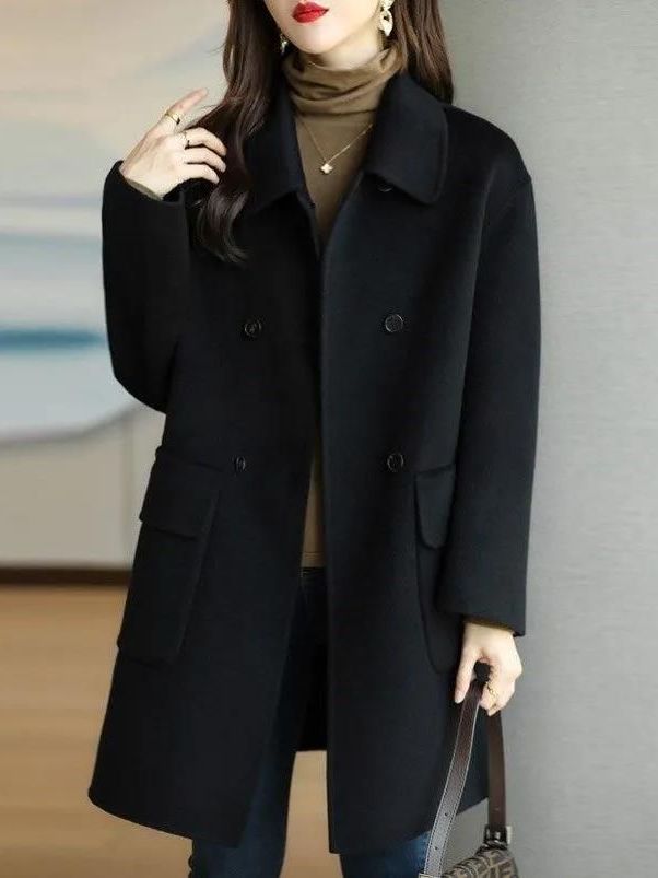 Manteau en laine mi-long éléga - Down Jacket Packable avis et prix