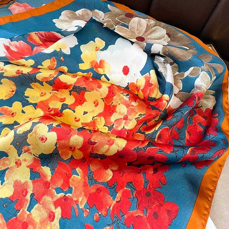 70x70 cm foulard en soie carré - Shawl Wrap Winter avis et prix