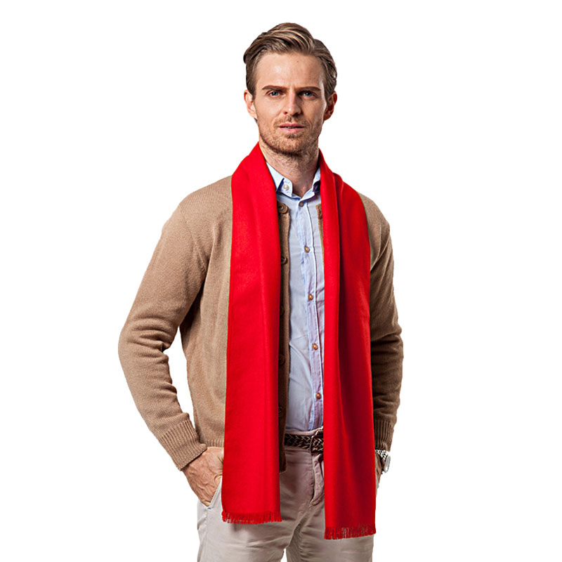 Écharpe monochrome en cachemir - Wool Scarf Men avis et prix