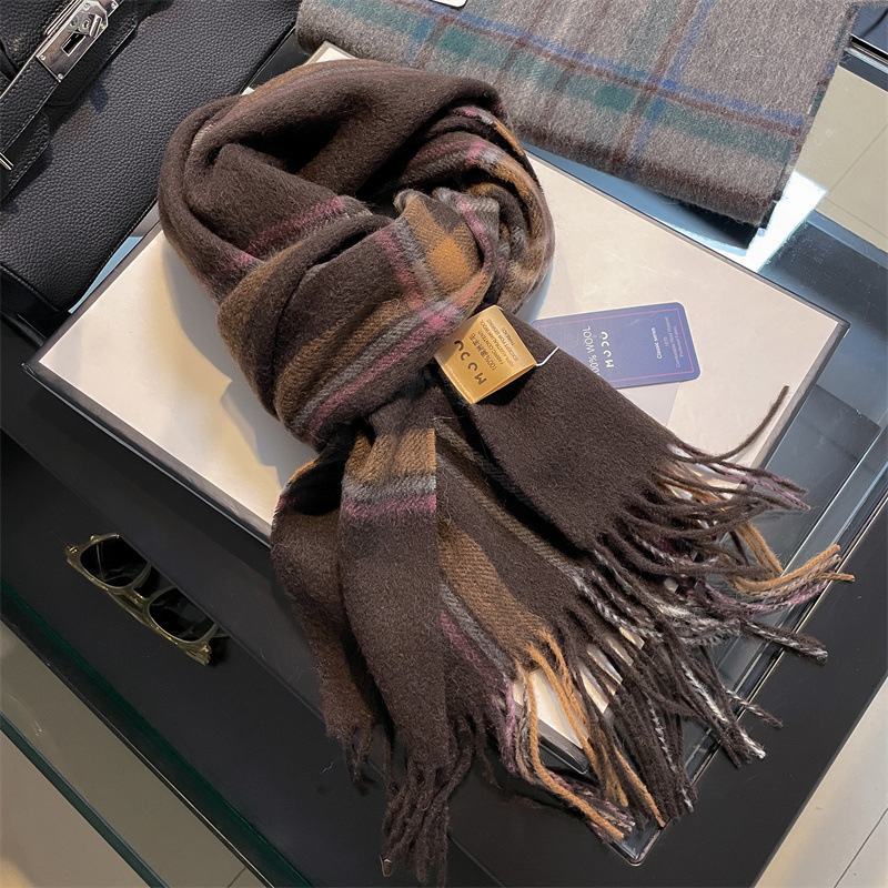 Haute qualité Pure 100% laine  - Wool Scarf Men avis et prix