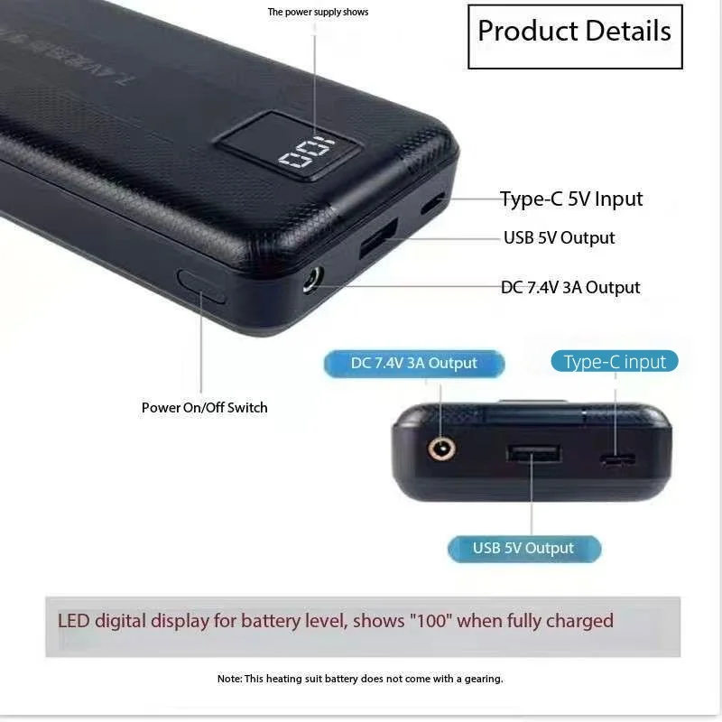 Nouvelle batterie de chauffage - Heated Vest Battery avis et prix