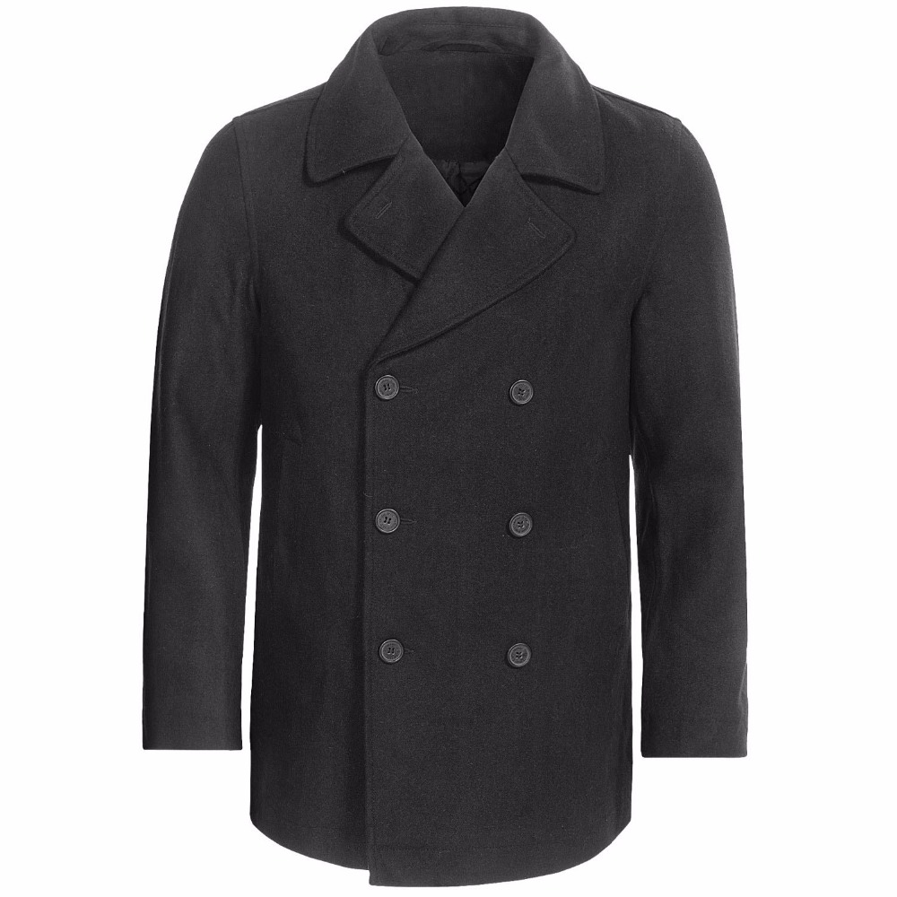 Caban à double boutonnage clas - Wool Coat Peacoat avis et prix