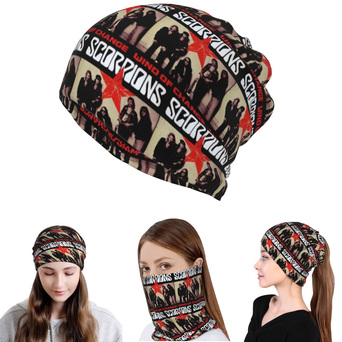 Scorpions Band Rock Bandana –  - Knit Beanie Hat Warm avis et prix